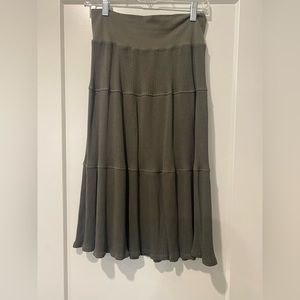 Hard Tail green midi skirt